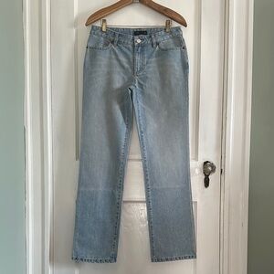 J. Crew Slim Straight Leg Low Slung Fit Jeans in Beaten Up Wash